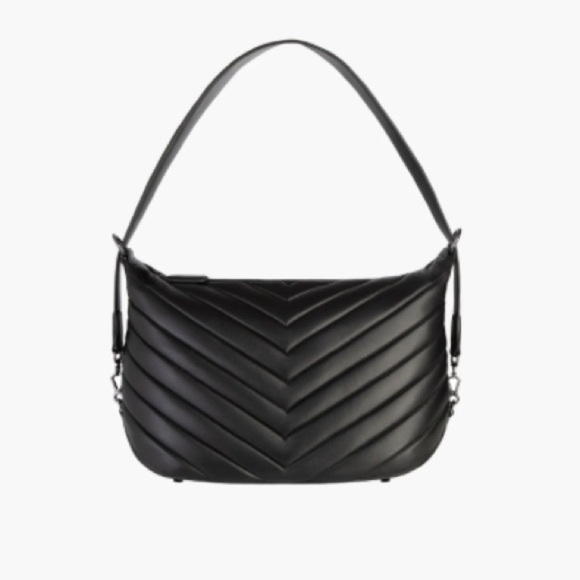 NWOT Eric Javits Leather Quilted Gran Chevron Jesse Bag. - Picture 1 of 7